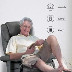 Mcombo Recliner With Ottoman, Massage 360 Swivel Leisure Chair Faux Leather 4901 - Cream White 34 Mcombo Recliner With Ottoman, Massage 360 Swivel Leisure Chair Faux Leather 4901 - Cream White -Baxton Acme Shop 0054642d 371a 4531 8899 3239a554dfdd