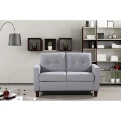 Harrad Tufted Mid-Century 3 Piece Living Room Set - Dark Gray -Baxton Acme Shop 009cef2d 2887 4685 aabf c9ef1f573fb6