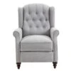 Clihome Push Back Reclining Chair - Grey -Baxton Acme Shop 016275bb 4393 478a 89bf ecb1820aa195