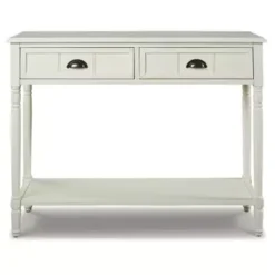 White Goverton Console Sofa Table -Baxton Acme Shop 0222e9a6 a22b 47e3 9345 b778f1781a30