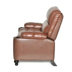 Leet Faux Leather Oversized Pushback Recliner By Christopher Knight Home - Espresso/ Cognac Brown -Baxton Acme Shop 02380b01 d552 452b 85b8 5bc2761be915