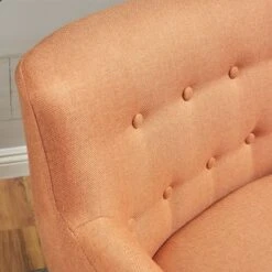 Meena Button-tufted Fabric Club Chair By Christopher Knight Home - Orange -Baxton Acme Shop 0251430e b317 4841 b485 54083764c143