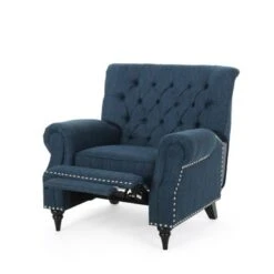 Sunapee Fabric And Rubberwood Recliner With Nailhead Trim By Christopher Knight Home - Cognac Brown/ Espresso/ Faux Leather 36 Sunapee Fabric And Rubberwood Recliner With Nailhead Trim By Christopher Knight Home - Cognac Brown/ Espresso/ Faux Leather -Baxton Acme Shop 0319bde1 5f1f 4006 a571 92d8498d920a