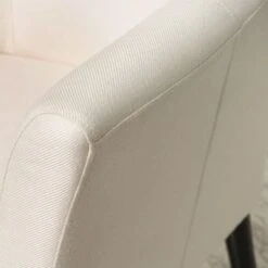 Carson Carrington Augustenborg Fabric Arm Chair - Beige/Espresso -Baxton Acme Shop 04bca311 a890 44fe b114 0e007bda8c90