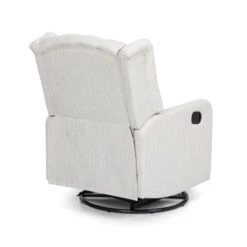 Mohaven Contemporary Tufted Wingback Swivel Recliner By Christopher Knight Home - Beige + Black -Baxton Acme Shop 05c1d1f2 8ce1 4dd7 9287 b06d59d87620