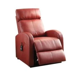 Leatherette Recliner With Power In Dark Gray - Dark Gray -Baxton Acme Shop 05fad547 5e22 422f a74f 40b059a980b9