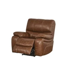Abbyson Browning Top Grain Leather Power Recliner With USB - Cognac -Baxton Acme Shop 06383f61 5111 408d 852c ab602fa21a0d