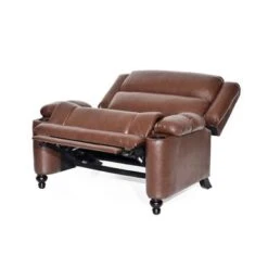 Leet Faux Leather Oversized Pushback Recliner By Christopher Knight Home - Espresso/ Cognac Brown -Baxton Acme Shop 06bcb130 c4a1 45c9 b1e9 cd90107c04f1