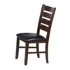 Leather Upholstered Wooden Side Chairs With Ladder Back, Brown & Black, (Set Of 2) -Baxton Acme Shop 070900db cb3d 4dda a4e5 3c17fcf259bb
