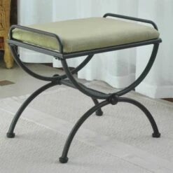 Cambridge Iron Vanity Bench With Cushion - Java -Baxton Acme Shop 074d61cd 35c0 4826 bd5e eea3777946b9
