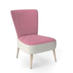 Designart "Geometric Neapolitan II" Upholstered Shabby Chic Accent Chair - Arm Chair - Slipper Chair -Baxton Acme Shop 089cee2e 87d4 4b01 aca2 47ee957b466d