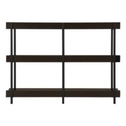 Accent Table/ Console/ Entryway/ Narrow/ Sofa/ Living Room/ Bedroom/ Metal/ Laminate/ Brown/ Black/ Contemporary/ Modern -Baxton Acme Shop 08a4eeed e306 4bed 8a68 d5353f30f4a1