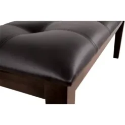 Dark Brown Haddigan Large Upholstered Dining Room Bench -Baxton Acme Shop 095f9839 4091 48c3 b41f bfa8f03a5878