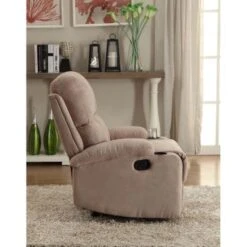 Acme Furniture Rosia Microfiber Recliner In Multicolor - Chocolate -Baxton Acme Shop 0a1c96bc f76f 4fa9 a353 9c1e9854ddf1