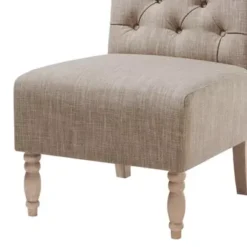 Beige Lola Tufted Armless Chair -Baxton Acme Shop 0a28703a 48d2 4196 b9d6 bb333f7c99ad