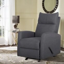29.25'' Wide Manual Glider Standard Recliner - Dark Gray -Baxton Acme Shop 0b2380d0 758b 45df b09e db04404e27bf