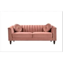 Hills Tufted Back Nailhead 75.2" Sofa - Green -Baxton Acme Shop 0b462438 dee5 4a95 9466 0cd79477bfe0