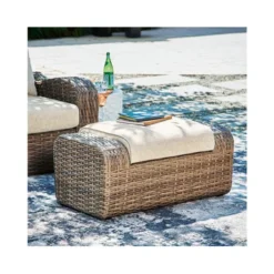 Sandy Bloom Outdoor Ottoman With Cushion -Baxton Acme Shop 0c18c75c f3b0 4a17 8691 ada56e156b01