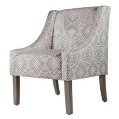 HomePop Swoop Accent Chair In Tonal Gray - Grey -Baxton Acme Shop 0c9d86ed 923a 489e a3d3 dd7c29b0a955