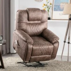 Nestfair Power Lift Recliner With Adjustable Massage And Heating System - Brown