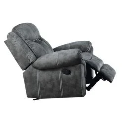 Velvet Upholstered Glider Recliner - Grey 20 Velvet Upholstered Glider Recliner - Grey -Baxton Acme Shop 0e736969 c247 4ef0 a770 887ba3af3f8f
