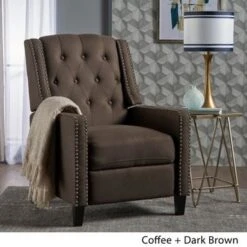 Izidro Tufted Fabric Recliner By Christopher Knight Home - Dark Teal -Baxton Acme Shop 0f96bedb 166c 4e3a be1e 91a6be15e7c4