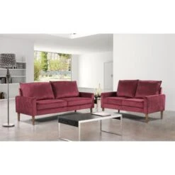 Petit Secret Living Room Set - Burgundy