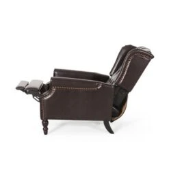 Walter Tufted Bonded Leather Recliner (Set Of 2) By Christopher Knight Home - Cognac Brown -Baxton Acme Shop 10507750 bb37 49dc ade5 186741532fd1