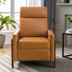 Upholstered Recliner Chair - Brown 37 Upholstered Recliner Chair - Brown -Baxton Acme Shop 106e48ed b83a 4167 813d 55fec9cdccb0