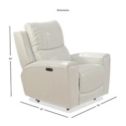 Copper Grove Fyti Top Grain Leather Power Reclining Chair - Grey -Baxton Acme Shop 10a68e44 99dc 4aa5 ad88 502216444e2b