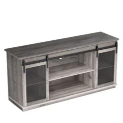 TV Stand 2 -shelf For TVs 32'' Up To 65'',Barn Door,Adjustable Shelf,Larger Storage Space - Espresso 26 TV Stand 2 -shelf For TVs 32'' Up To 65'',Barn Door,Adjustable Shelf,Larger Storage Space - Espresso -Baxton Acme Shop 139b8354 e8c0 4a80 9a11 0767969a0cbe