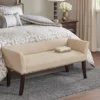 Indigo Cream Accent Bench -Baxton Acme Shop 13cbeef5 cb68 4a70 81ad e370c132b96c