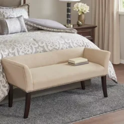 Indigo Cream Accent Bench