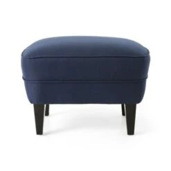 Correia Contemporary Tufted Fabric Club Chair And Ottoman Set By Christopher Knight Home - Gray + Dark Brown -Baxton Acme Shop 13df2d0f 6bc0 443f 9b1e 311278911aff