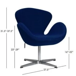 MOS Mid-Century Modern Wool Swivel Adjustable Accent Lounge Chair - Red -Baxton Acme Shop 148fa152 6198 4816 93f9 e879fcfbb249