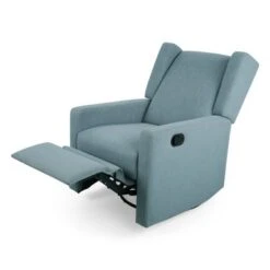 Hounker Contemporary Upholstered Swivel Recliner By Christopher Knight Home - Charcoal+Black -Baxton Acme Shop 1588be66 f716 4858 ab48 0b68330e6555