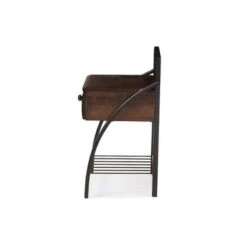 Urban Designs Jevenci Vintage Industrial Black Finished Metal Nightstand -Baxton Acme Shop 16503983 31b4 455e a4c6 cff9389b04f4