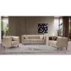 Angie Classic Kittleson Chesterfield 3-Piece Set-Loveseat Sofa & Chair - Ivory -Baxton Acme Shop 18dbf43d 0584 441f af32 4fe3ce74d0e8