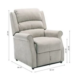 Allister Lift Chair With Massage By Greyson Living - Charcoal -Baxton Acme Shop 1959d1fa b013 45f8 ae94 9c70ef592923