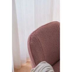 Modern Soft Teddy Fabric Accent Chair Living Room Chair - 26.26*31.3INCH - Brown -Baxton Acme Shop 195d72b9 e308 44ca 893e d53990fdf1d9