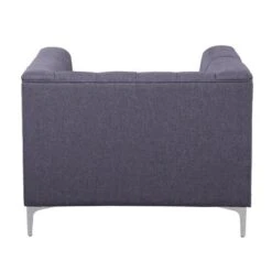 Chic Home Capone Tufted Linen Club Chair - Smoke -Baxton Acme Shop 19879021 30fd 47e2 82fd f644172058c5