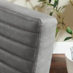 Art Leon Retro Armless Leather Chair - Real Leather - Brown -Baxton Acme Shop 19911f2a b18e 40ca bdc8 f01294b0999e