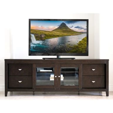 Abbyson Brooks 72 Inch Entertainment Console - Espresso 6 Abbyson Brooks 72 Inch Entertainment Console - Espresso - Image 4