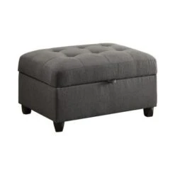 Stonenesse Tufted Storage Ottoman Grey -Baxton Acme Shop 1afc244f b848 47cd a48f fd702f44d176