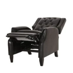 Sadlier Faux Leather Tufted Pushback Recliner By Christopher Knight Home - Dark Brown -Baxton Acme Shop 1bdcdfe4 1d52 4df2 b87f f0bd66942606