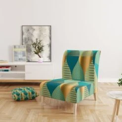 Designart "Luxury Retro Drops II" Upholstered Mid-Century Accent Chair - Arm Chair - Side Chair -Baxton Acme Shop 1d03fa56 d75e 4de4 8ee0 7b3c32054b8b