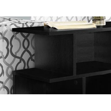 Accent Table/ Side/ End/ Nightstand/ Lamp/ Living Room/ Bedroom/ Laminate/ Black/ Contemporary/ Modern 5 Accent Table/ Side/ End/ Nightstand/ Lamp/ Living Room/ Bedroom/ Laminate/ Black/ Contemporary/ Modern - Image 3