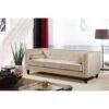 Kittleson 83'' Velvet Square Arm Sofa - Ivory -Baxton Acme Shop 1d678a58 adee 4a2a acd0 cfc6eb3002aa