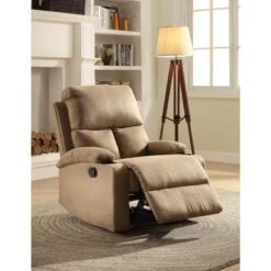 Acme Furniture Rosia Microfiber Recliner In Multicolor - Chocolate -Baxton Acme Shop 1df58b54 2b8a 4a0a be53 38427a955d4a
