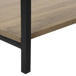Coffee Table/ Accent/ Cocktail/ Rectangular/ Living Room/ 40"L/ Metal/ Laminate/ Brown/ Black/ Contemporary/ Modern -Baxton Acme Shop 1e2e7492 095d 4ef8 adb5 c561e9b83fe2